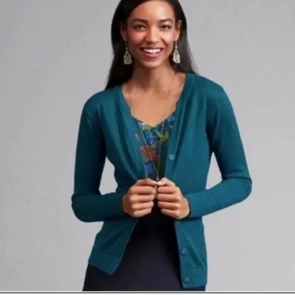 CAbi Women's Blue Cardigan Sweater